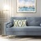 Floral Lumbar Pillow Cover: Cottage Charm in Blue Flower Design